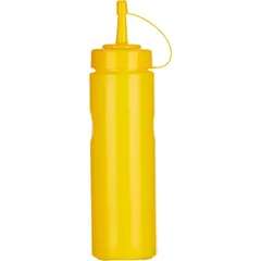 Емкость для соусов с колпачком пластик 350мл D=55,H=205мм желт.