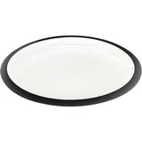 Тарелка «Ловатт» кост.фарф. D=195,H=20мм белый,черный