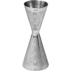 Джиггер «Пробар Премиум Мотиво» 30/45 мл с орнаментом сталь нерж. D=49/41,H=118мм серебрист., изображение 2