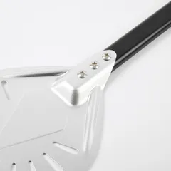 Лопата для пиццы поворотная перфорированная алюмин. D=18,L=58см металлич.,черный, изображение 3