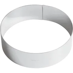 Pastry ring  stainless steel  D=20, H=6 cm  metal.