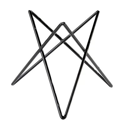 Подставка фуршетная «Призма» для блюда металл ,H=20,L=26,B=26см черный