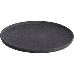 Plate “Granite” matte  porcelain  D=26cm  gray