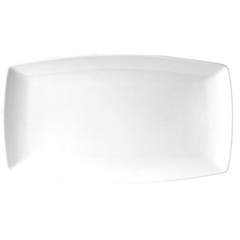 Dish “White Neo”  porcelain ,H=20,L=360,B=203mm white