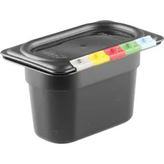 Gastronorm container (1/9) without lid  polyprop.  0.9 l , H=10, L=17.6, B=10.8 cm  black