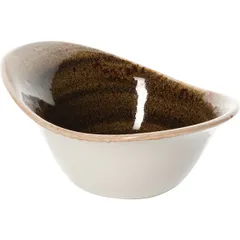 Салатник «Крафт» фарфор 125мл ,H=55,L=130,B=95мм коричнев.