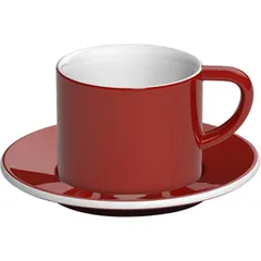 Coffee cup “Bond”  porcelain  150 ml  red