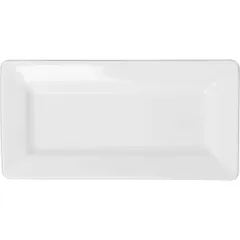 Dish “Kunstwerk” rectangular  porcelain ,H=11,L=200,B=100mm white