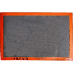 Confectionery sheet (-40+300С) perforated  silicone , L=58.5, B=38.5 cm  black, brown.
