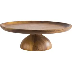 Cake stand “Acacia” wood D=24,H=8cm brown.