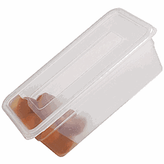 Gastronorm container (1/1)  polyprop. , H=10, L=53, B=32.5 cm  semi-transparent.