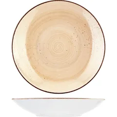 Deep plate “Options Rustic Sand”  porcelain  1 l  D=239, H=45mm  sand.