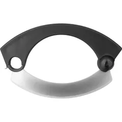 Нож для пиццы сталь нерж.,пластик черный,металлич., изображение 2