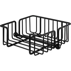 Салфетница барная 50 салфеток металл ,L=19,B=19см черный