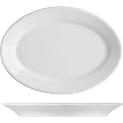 Dish “Principle” oval  porcelain ,H=25,L=240,B=170mm white