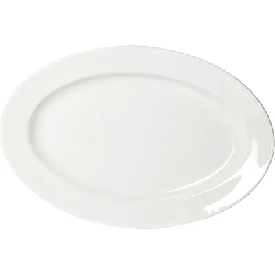 Блюдо «Кунстверк» овальное фарфор ,H=22,L=300,B=200мм белый, Длина (мм): 300