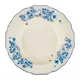 Тарелка глубокая «Фиори» фарфор 400мл D=22см слон.кость,синий, Диаметр (мм): 220