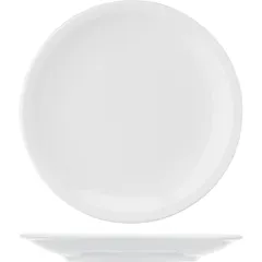 Plate “Katya” small  porcelain  D=21cm  white