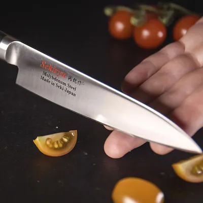 Нож кухонный «Осака» односторонняя заточк сталь нерж.,полиоксиметилен ,L=370/240,B=35мм, изображение 3
