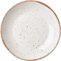 Pilaf plate “Punto Bianca”  porcelain  1.5 l  D=305, H=15mm  white, black