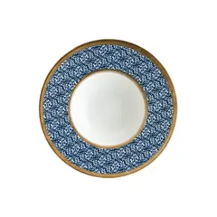 Тарелка для пасты «Калиф Люпин» фарфор 400мл D=28см белый,синий