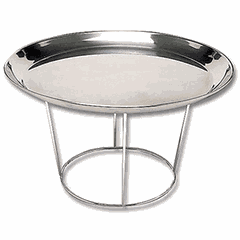 Stand for seafood tray  chrome-plated steel  D=21, H=18cm  chrome-plated.