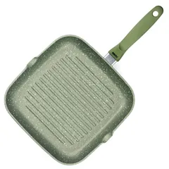 Сковорода-гриль квадр. «Д.Грин» алюм.литой ,H=37,L=260,B=260мм зелен., изображение 2