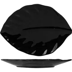 Dish “Kunstwerk” sheet  porcelain ,H=19,L=150,B=110mm black