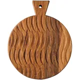 Доска для подачи с декором дуб D=240,H=25мм деревян.