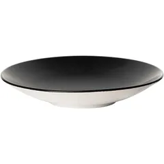 Салатник «Даск» фарфор 0,915л D=255,H=60мм черный,белый, изображение 2