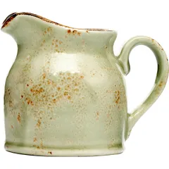 Milk jug “Kraft Green”  porcelain  185 ml  D=7, H=8, L=10cm  green.