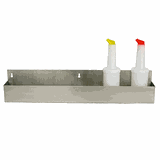 Полка для бутылок (1 ряд) сталь нерж. ,H=15,5,L=56,B=10,5см серебрист.