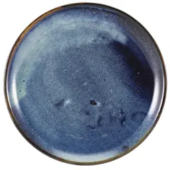 Тарелка «Терра Аква» мелкая фарфор D=24см синий