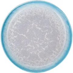 Deep plate “Neptune”  porcelain  0.5 l  D=22 cm  turquoise, white