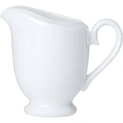 Milk jug “Classic White” bone porcelain 120ml ,H=7cm white