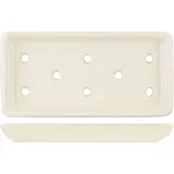 Тарелка «Прозрачный» №17 фарфор ,H=21,L=195,B=100мм коричнев.