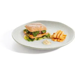 Тарелка «Рокалео Натюр» мелкая фарфор D=25,5см серый, изображение 3