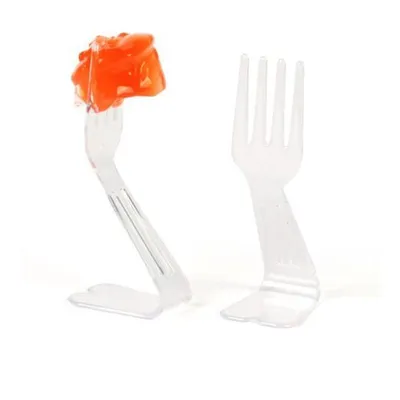 Фуршетный пластик Вилка на подставке (1уп=24шт)  7,1*2,9*2,5 P.L Proff Cuisine