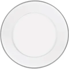 Тарелка «Эссенц» набор[2шт] стекло D=32см белый,серебрян.