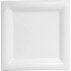 Plate “Kunstwerk” square  porcelain ,H=2,L=26,B=26cm white