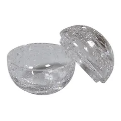 Салатник «Студия Ро» с крышкой «сфера» стекло 70мл D=7см прозр.