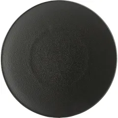 Plate “Ekinox” small  porcelain  D=215, H=25mm  black