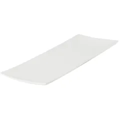 Блюдо сервировочное «Кассиопея» прямоугольное узкое фарфор ,L=205,B=75мм белый