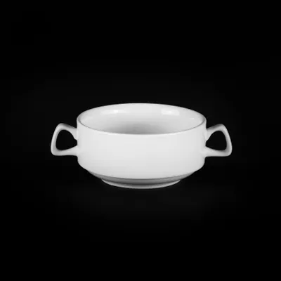 Бульонная чашка «Chan Wave Classic» фарфор 300мл D=11см белый