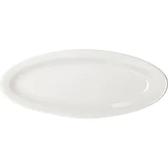 Блюдо «Кунстверк» овальное фарфор ,H=18,L=245,B=100мм белый