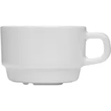 Чашка кофейная «Перформа» стекло 130мл D=75,H=50,L=95мм белый