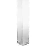 Ваза для цветов «Квадрат» стекло ,H=50,L=10,B=10см прозр.