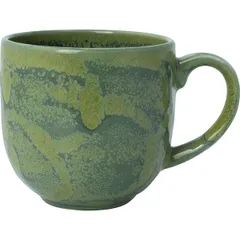 Mug “Aurora Vesuvius Burnt Emerald”  porcelain  340 ml  beige, green.