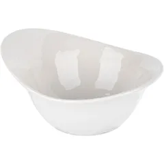 Salad bowl “Scape” porcelain 420ml D=18cm white