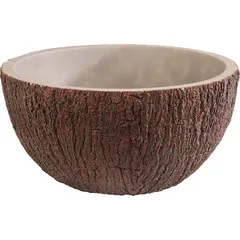 Salad bowl “Coconut”  concrete  2.2 l  D=23, H=12.5 cm  brown, beige.